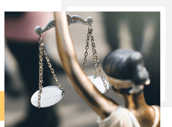 Closed View of Statue of Justice